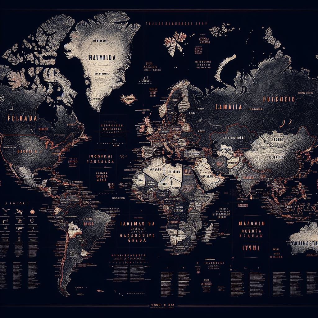 world map which contain all countries